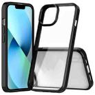 For iPhone 14 Shockproof Scratchproof TPU + Acrylic Phone Case (Black) - 1