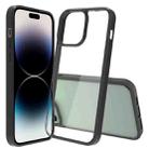 For iPhone 14 Pro Shockproof Scratchproof TPU + Acrylic Phone Case (Black) - 1