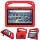 For Amazon Fire 7 2022 Handle EVA Shockproof Tablet Case with Triangle Holder(Red) - 1