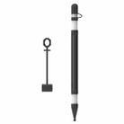 4 in 1 Stylus Silicone Protective Cover Short Set For Apple Pencil 1(Black) - 1