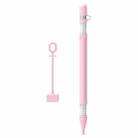 4 in 1 Stylus Silicone Protective Cover Short Set For Apple Pencil 1(Pink) - 1