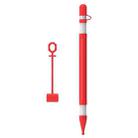 4 in 1 Stylus Silicone Protective Cover Short Set For Apple Pencil 1(Red) - 1