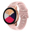 For Huawei Watch GT 3 Pro 22mm Plum Blossom Hollowed Silicone Watch Band(Pink) - 1