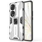 For Honor 70 Pro 5G Supersonic PC + TPU Shock-proof Protective Case(Silver) - 1