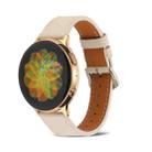 For Samsung Galaxy Watch4 20mm Genuine Leather Watch Band(Apricot) - 1