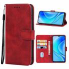 For Huawei Enjoy 50 Leather Phone Case(Red) - 1