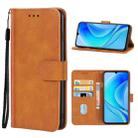 For Huawei Enjoy 50 Leather Phone Case(Brown) - 1