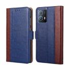 For vivo iQOO U5 Ostrich Texture Horizontal Flip Leather Case(Blue) - 1