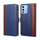 For vivo S12 Pro / V23 Pro Ostrich Texture Horizontal Flip Leather Case(Blue) - 1