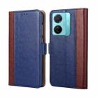 For vivo S15e / T1 Snapdragon 778G Ostrich Texture Horizontal Flip Leather Case(Blue) - 1