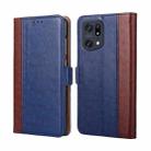 For OPPO Find X5 Pro Ostrich Texture Flip Leather Case(Blue) - 1