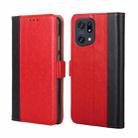 For OPPO Find X5 Pro Ostrich Texture Flip Leather Case(Red) - 1