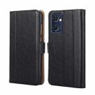 For OPPO Reno7 5G Global / Find X5 Lite Ostrich Texture Flip Leather Case(Black) - 1