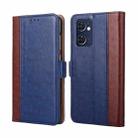 For OPPO Reno7 5G Global / Find X5 Lite Ostrich Texture Flip Leather Case(Blue) - 1