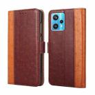 For OPPO Realme 9 Pro+ Ostrich Texture Flip Leather Case(Brown) - 1