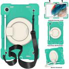 For Samsung Galaxy Tab A8 10.5 2021 Silicone + PC Full Body Protection Tablet Case With Holder & Strap(Mint Green) - 1