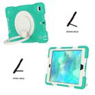 For iPad 9.7 2018 Silicone + PC Full Body Protection Tablet Case With Holder & Strap(Mint Green) - 3