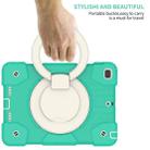 For iPad 9.7 2018 Silicone + PC Full Body Protection Tablet Case With Holder & Strap(Mint Green) - 5
