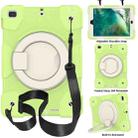For iPad 9.7 2018 Silicone + PC Full Body Protection Tablet Case With Holder & Strap(Green) - 1