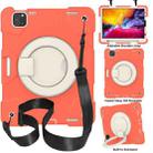 For iPad Pro 11 2020/Pro 11 2018/Air 2020/Air 2022 Silicone + PC Full Body Protection Tablet Case With Holder & Strap(Orange) - 1