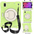 For iPad mini 2021 Silicone + PC Full Body Protection Tablet Case With Holder & Strap(Green) - 1