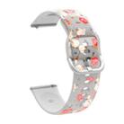 For Samsung Galaxy Watch4 20mm Transparent Printed TPU Silicone Watch Band(2) - 1