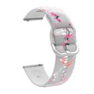 For Samsung Galaxy Watch4 20mm Transparent Printed TPU Silicone Watch Band(7) - 1