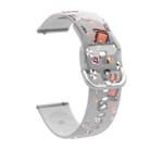 For Samsung Galaxy Watch4 20mm Transparent Printed TPU Silicone Watch Band(9) - 1