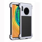 For Huawei Mate 30 Pro Shockproof Waterproof Silicone + Metal Protective Case(Silver) - 1