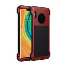 For Huawei Mate 30 Pro Shockproof Waterproof Silicone + Metal Protective Case(Red) - 1