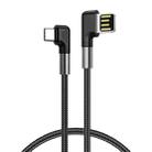 3A USB to USB-C/Type-C Double Elbow Charging Cable(0.5m) - 1