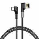 3A USB to USB-C/Type-C Double Elbow Charging Cable(2m) - 1