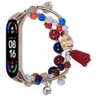 For Xiaomi Mi Band 4 / 3 Round Bead Chain Watch Band(Colorful) - 1