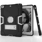 For iPad 4 / 3 / 2 Silicone + PC Protective Case with Stand(Black + White) - 3