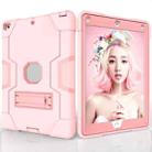 For iPad 4 / 3 / 2 Silicone + PC Protective Case with Stand(Rose Gold) - 2