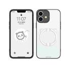 For iPhone 11 Bear Holder Phone Case (White) - 1