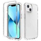 For iPhone 14 Plus Two-color Gradual Change PC+TPU Phone Case  (Transparent) - 1