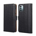 For Nokia G21 / G11 Ostrich Texture Flip Leather Phone Case(Black) - 1