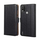For Nokia C21 Plus Ostrich Texture Flip Leather Phone Case(Black) - 1