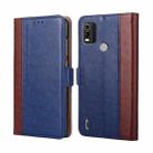 For Nokia C21 Plus Ostrich Texture Flip Leather Phone Case(Blue) - 1