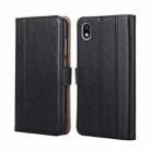 For Sony Xperia Ace III Ostrich Texture Flip Leather Phone Case(Black) - 1