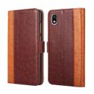 For Sony Xperia Ace III Ostrich Texture Flip Leather Phone Case(Brown) - 1