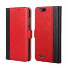 For ZTE Tempo X / Vantage Z839 / N9137 Ostrich Texture Flip Leather Phone Case(Red) - 1