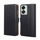 For OnePlus Nord 2T Ostrich Texture Flip Leather Phone Case(Black) - 1