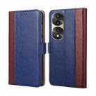 For Honor 70 Pro / 70 Pro+ Ostrich Texture Flip Leather Phone Case(Blue) - 1