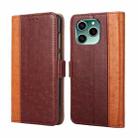 For Honor 60 SE Ostrich Texture Flip Leather Phone Case(Brown) - 1