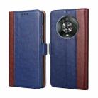 For Honor Magic4 Ostrich Texture Flip Leather Phone Case(Blue) - 1