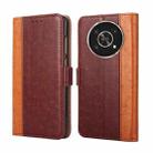 For Honor X30 Ostrich Texture Flip Leather Phone Case(Brown) - 1
