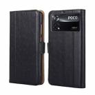 For Xiaomi Poco X4 Pro 5G Ostrich Texture Flip Leather Phone Case(Black) - 1