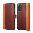 For Xiaomi Redmi Note 11 Global / Note 11S Ostrich Texture Flip Leather Phone Case(Brown) - 1